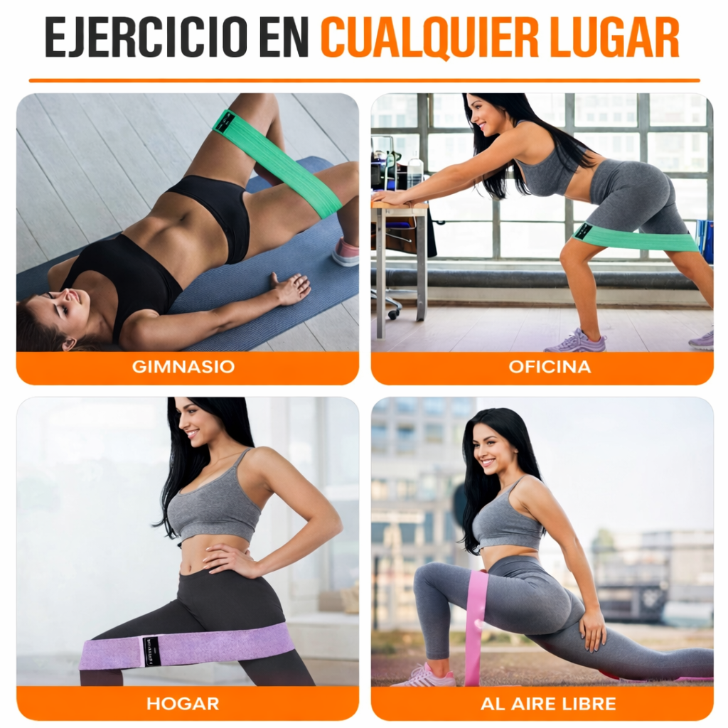 FAJA DE COMPRESIÓN + BANDA DE RESISTENCIA Moldea tu cintura y potencia tus entrenamientos